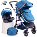 Nouvelle poussette de bébé 2019 3 en 1 pendant 0-3 ans Prams pour bébés avec panier amovible